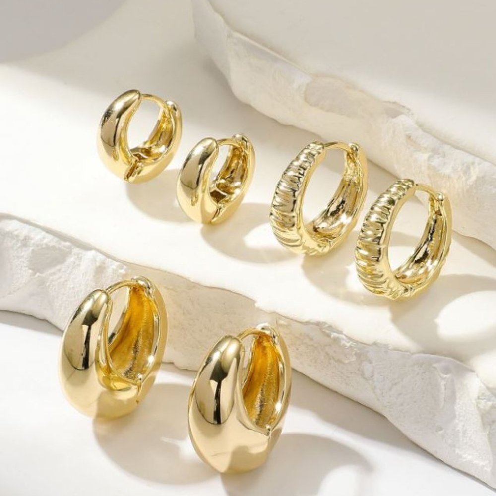 Set of 3 Hoop Earrings